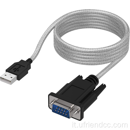 Adattatore seriale 9pin da 6 piedi da USB a RS-232 DB9